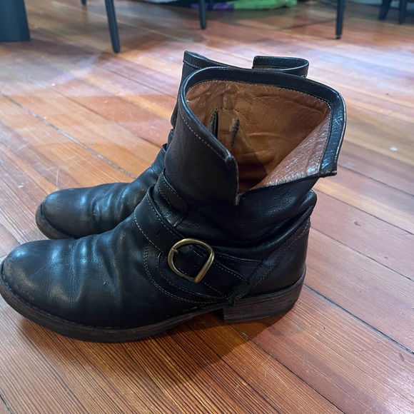Fiorentini + Baker Black Moto Boots 37.5 - Picture 2 of 7